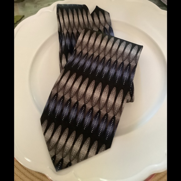 Necktie by Valerio Garati VG men’s brown blue nice designs very professional - Picture 2 of 10